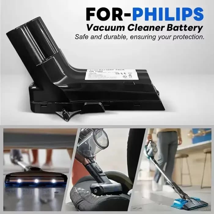 Pour aspirateur Philips XC8347/01 XC8349/01 SpeedPro Max avec Protection contre les surcharges, batterie de remplacement universelle 25.2V