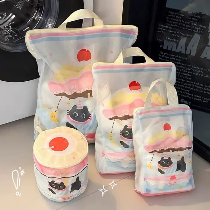 Sac à linge chat dessin animé sacs