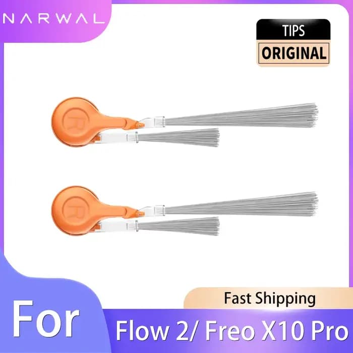 Brosse latérale originale pour aspirateur robot Narwal Flow 2/Freo Z10 Pro