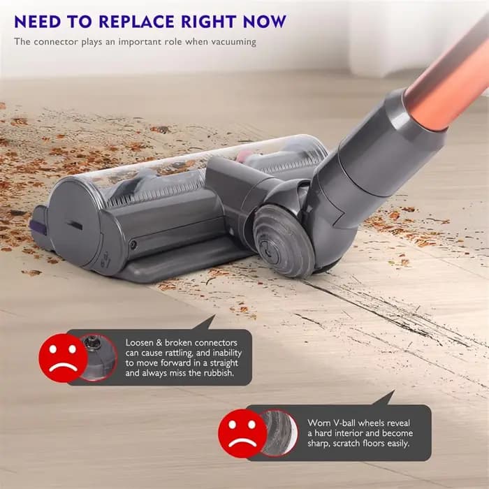 Pour Dyson V7 V10 V11 V15 accessoires pour aspirateur 100W adaptateur de connecteur de tête d'aspiration à entraînement