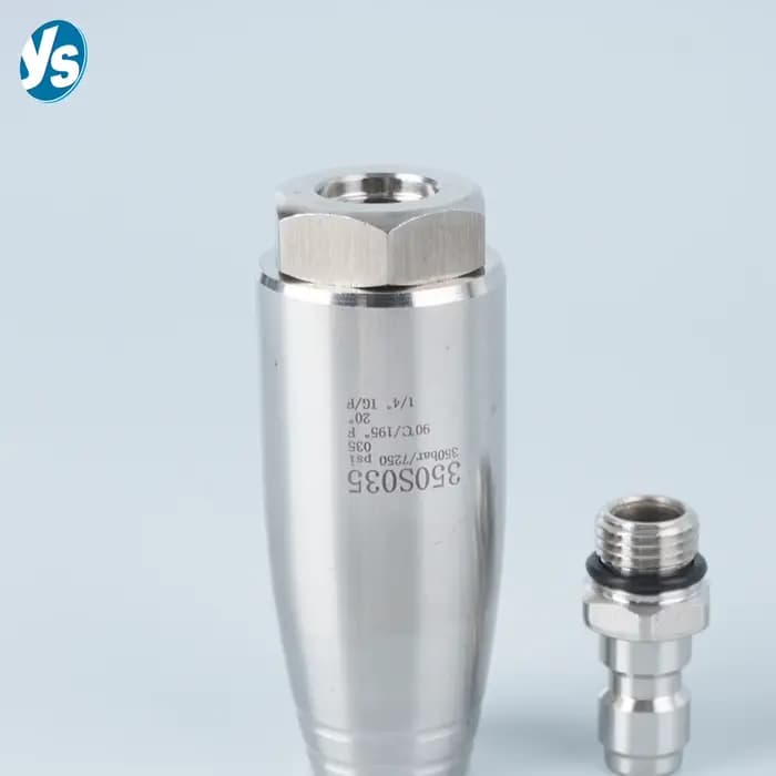 Buse de nettoyage haute pression - Rotateur turbo 250/350/500 bar avec noyau en céramique | 7250 PSI évalué pour les