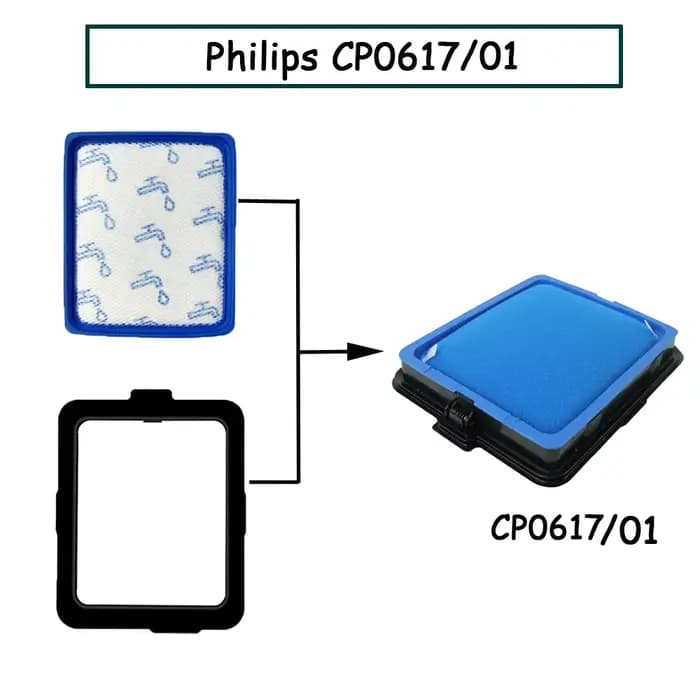Kit de filtre pré et post-filtre HEPA CP0617 CP0616 FC8003