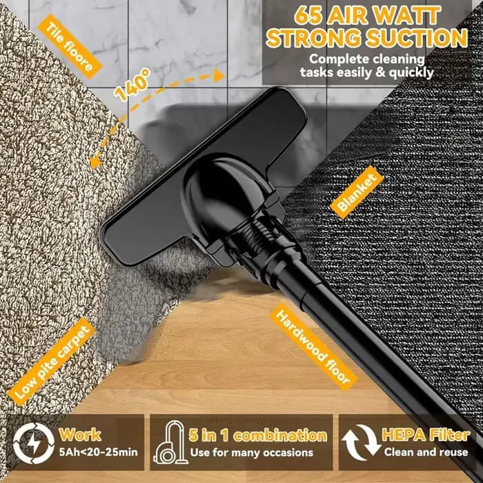 EG 16000PA grande aspiration sans fil aspirateur électrique collecteur de poussière