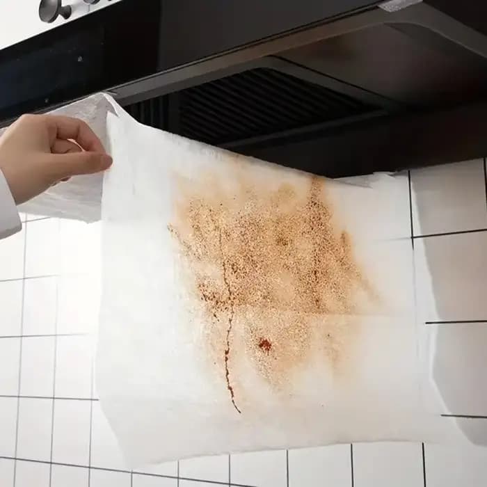 12 pièces de filtres à huile jetables en papier non-tissé pour hotte de cuisine