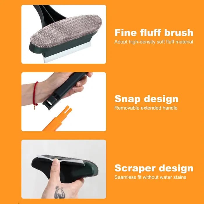 Brosse de nettoyage d'écran multi-usages humide et sèche