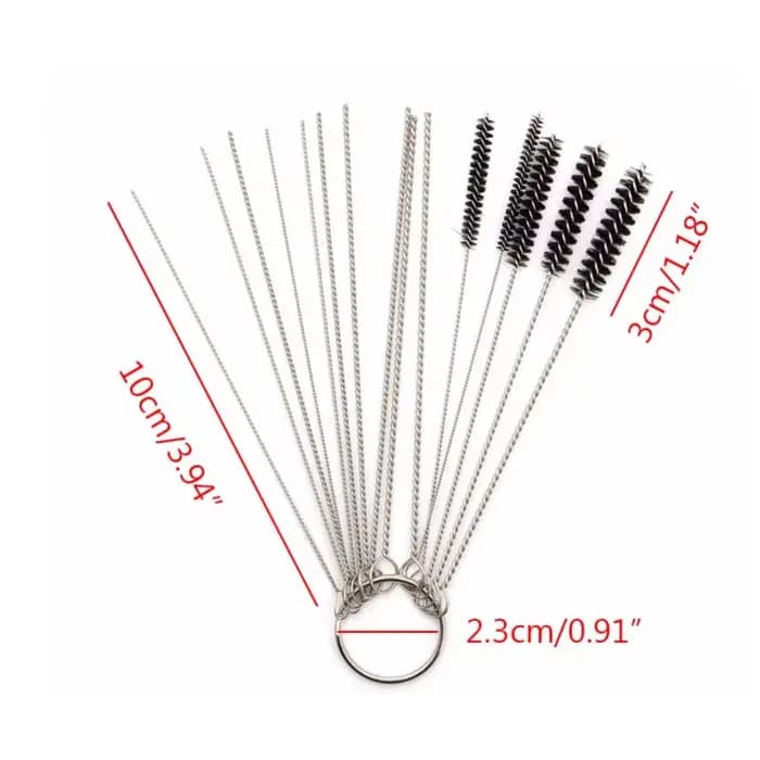 Outil de nettoyage de carburateur, Jet de saleté en carbone, brosses, aiguilles pour voiture, moto, cyclomoteur, Scooter, ATV, Kits de nettoyage de fil de Jets de carburateur