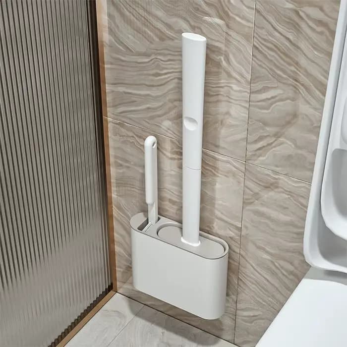 Brosse de nettoyage de brosse de toilette en Silicone