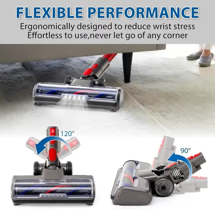Tête de brosse de nettoyage pour aspirateur Dyson V7 V8 V10 V11 V15