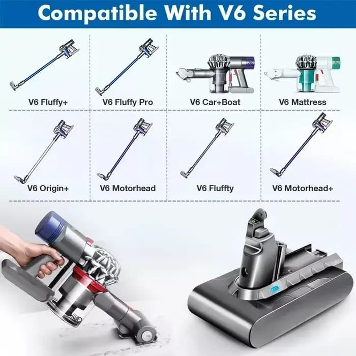 100% nouvelle batterie rechargeable pour aspirateur Dyson V6 V8 série SV07 DC62 DC58 DC31 absolu moelleux Animal Pro Bateria