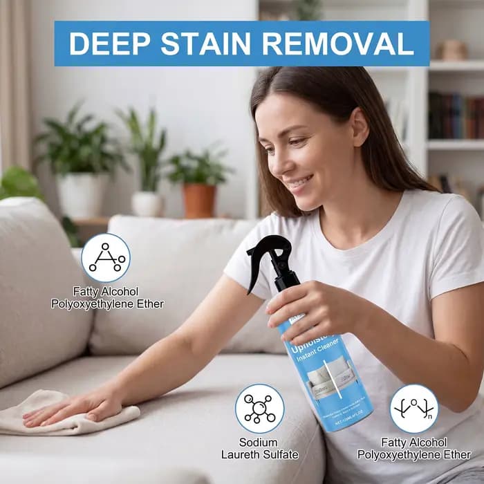Nettoyant textile ménager en spray – Nettoyage doux pour canapés et vêtements – Détachant rapide