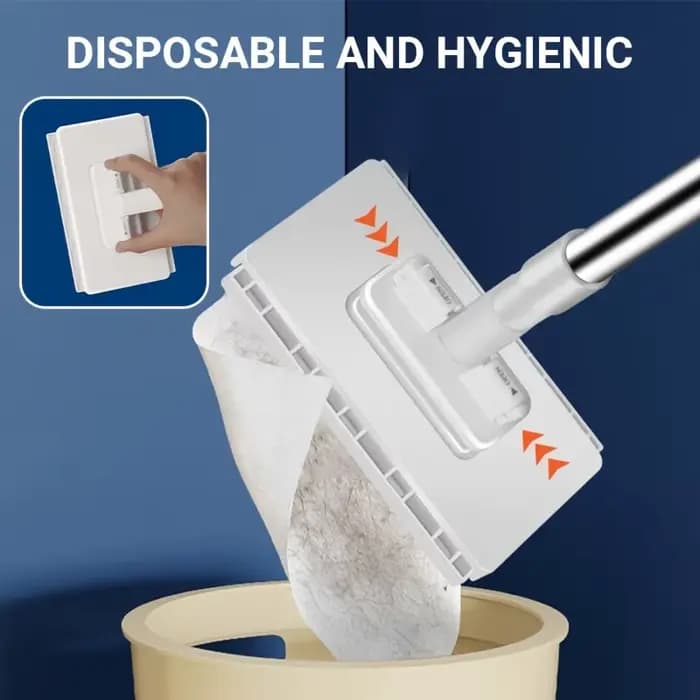 Serpillère plate compatible avec les chiffons de nettoyage standard pour cuisine