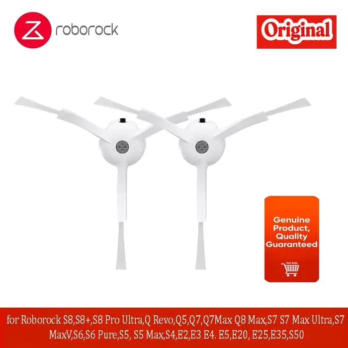 Brosse latérale pour Roborock S8 S8+ S8 Pro Ultra, Q Revo, Q5 Q7 Q7Max Q8 Max, S7 Max Ultra S7 MaxV S6 S6 Pure S5 S5 Max S50 S4