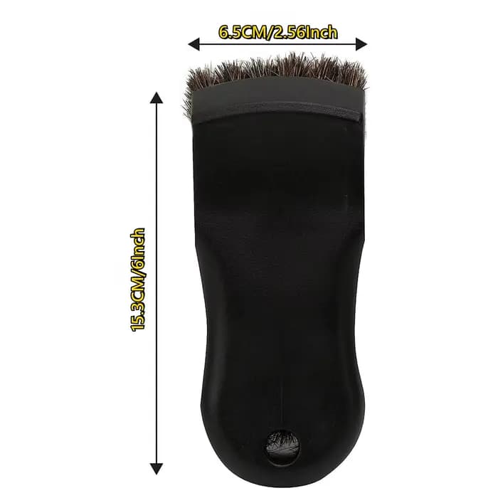 Brosse de nettoyage en crin de cheval pour cuir