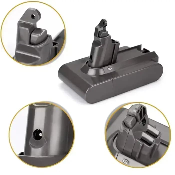 Batterie lithium rechargeable 2025 dernière génération V6 21.6V 12.8Ah pour aspirateur Dyson DC58 DC59 DC61 DC62 SV09 SV07 SV03 SV04 SV06 SV05