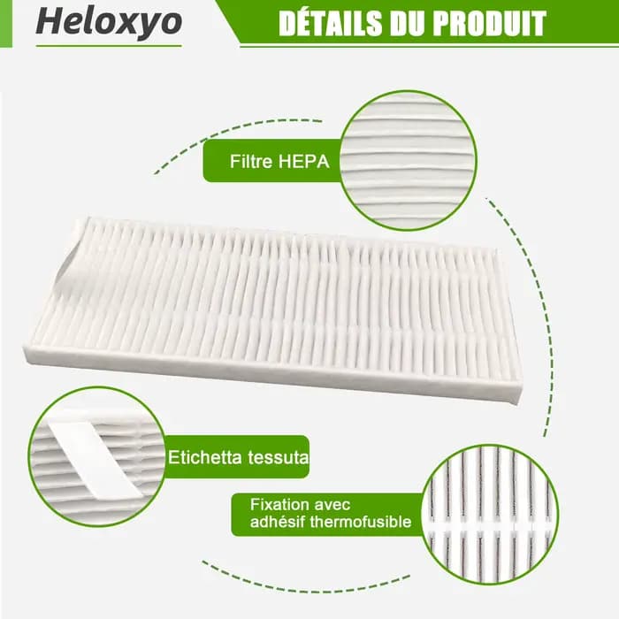 Ensemble de filtres pour aspirateur Robot Left pour M330