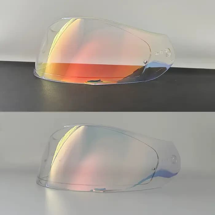 Visière de casque EXO-491 pour casques Scorpion EXO 510 710 / 1200 / 2000 390 410 Air, verre de remplacement plaqué argent et rouge