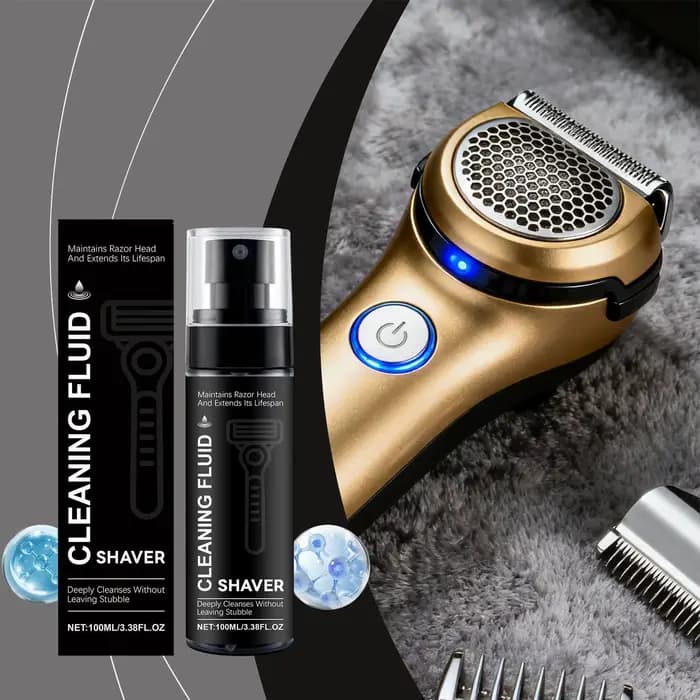 Spray Nettoyant pour Rasoir Électrique 100ml – Solution Détachante pour Tondeuses à Barbe
