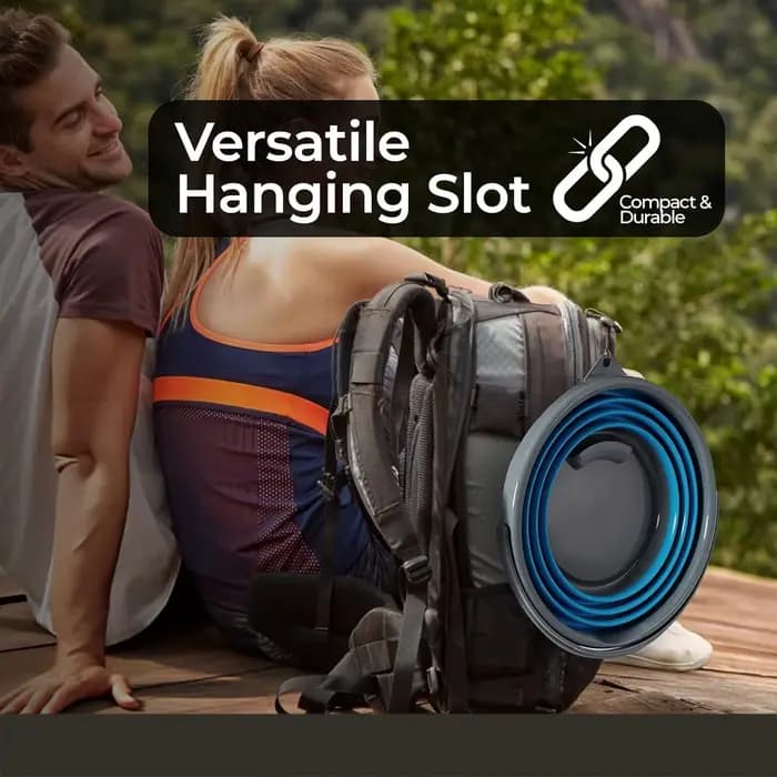 Seau à eau pliable en silicone de 10 L