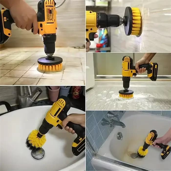 Ensemble de brosses de nettoyage pour perceuse