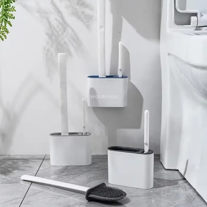 Brosse de toilette murale avec support