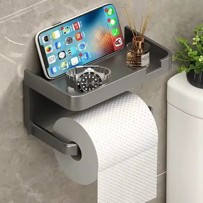 Porte-papier toilette facile à installer - Fixation murale
