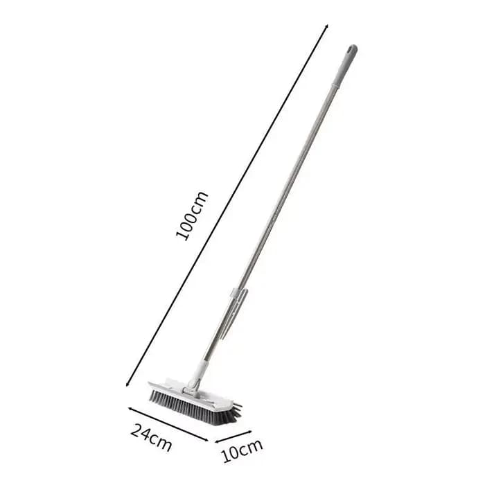 Brosse de nettoyage de sol 3-en-1 avec manche long