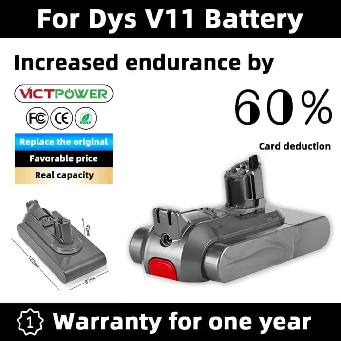 Pour aspirateur sans fil Dyson V6 V7 V8 V10 V11 V12 SV07 SV09 SV10 SV12 DC62 SV14 SV17 SV20