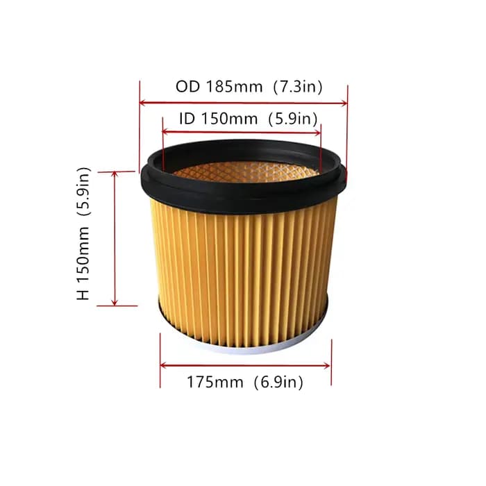1PACK Filtre HEPA d'aspirateur à cartouche compatible avec les pièces