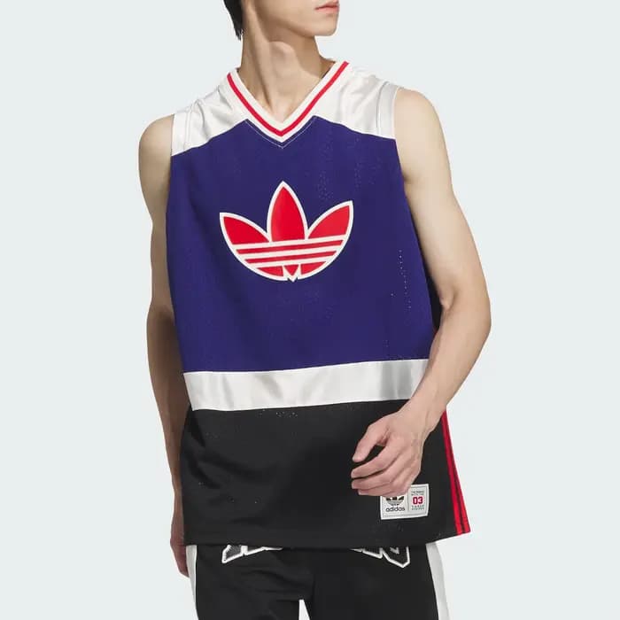 Adidas officiel authentique trois rayures unisexe rétro basket-ball Sport gilet décontracté JD6400