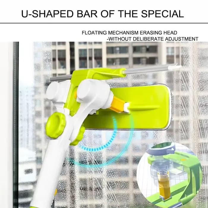 Brosse de nettoyage de vitres télescopique améliorée