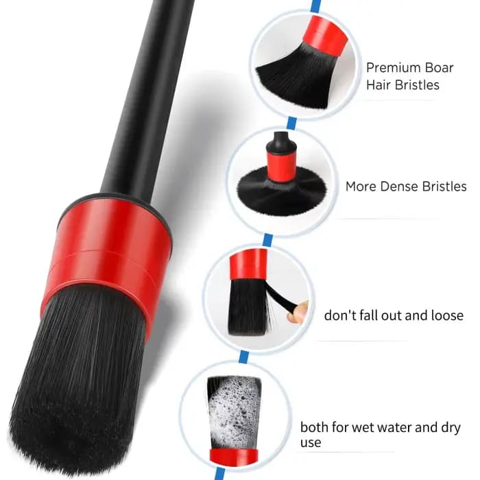 Kit de brosses de nettoyage de voiture