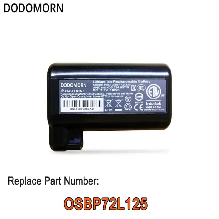 Batterie pour aspirateur robot Carrier Pure i9, OSBP72L125, série 7.2V, 18Wh, garantie 2 ans, haute qualité, nouveau