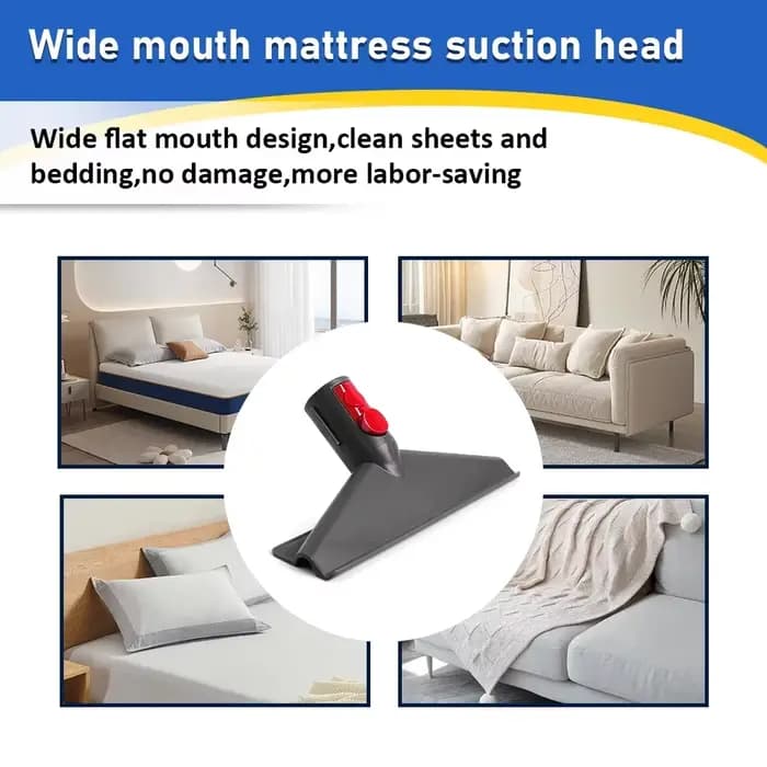 Tête d'aspiration de matelas à large ouverture pour aspirateur Dyson V7 V8 V10 V11 V12 V15