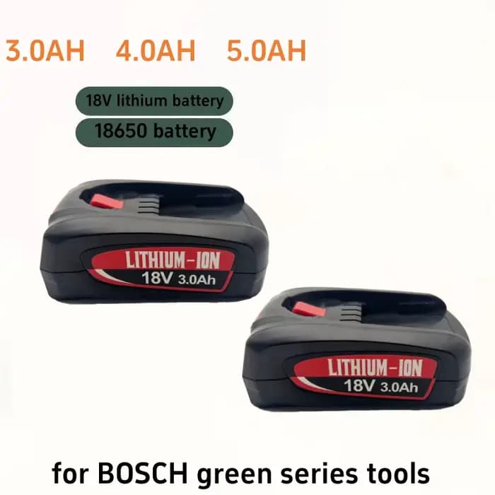 Batterie de remplacement au Lithium pour outil électrique vert Bosch, aspirateur, PBA18V, 3000mAh, 18V, PBA, PSA, PSR