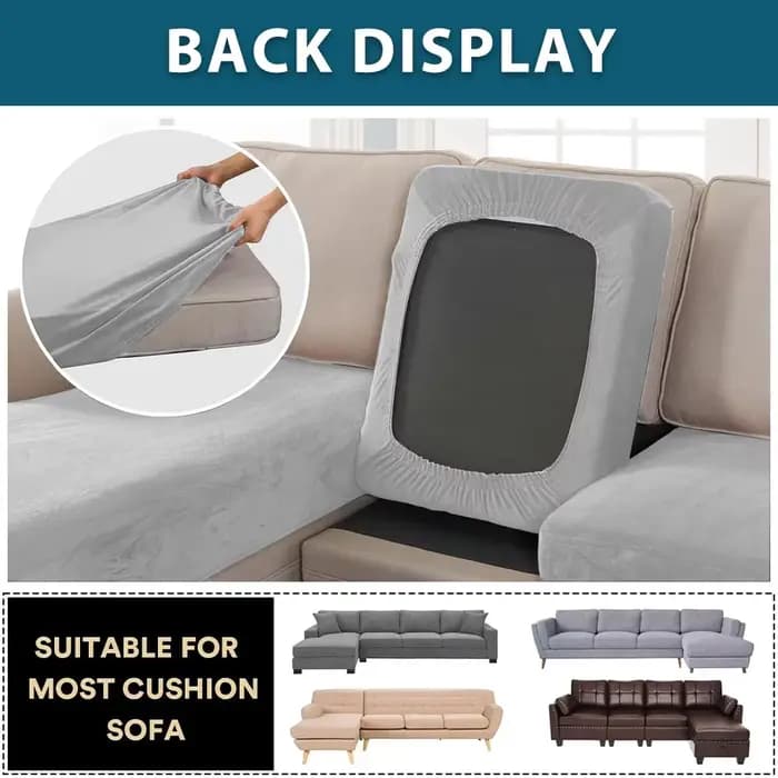 Housses de coussin de canapé en velours pour salon
