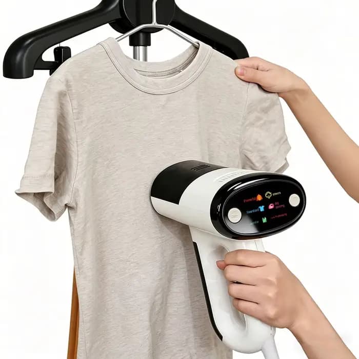 Défroisseur Vapeur Portable Domestique à Forte Aspiration avec Capteur Intelligent sur la Poignée