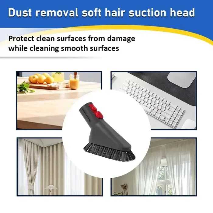 Tête d'aspiration à poils doux pour l'élimination de la poussière pour aspirateur Dyson V7 V8 V10 V11 V12 V15 Outils de nettoyage puissants pour les taches Accessoire