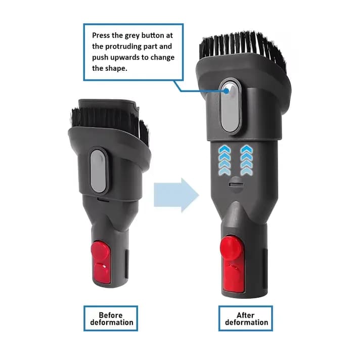 Brosse à tête d'aspiration 2 en 1 pour aspirateur Dyson V7 V8 V10 V11 V15