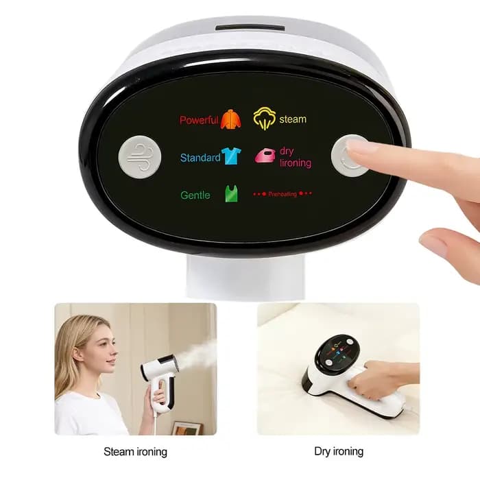 Défroisseur Vapeur Portable Domestique à Forte Aspiration avec Capteur Intelligent sur la Poignée