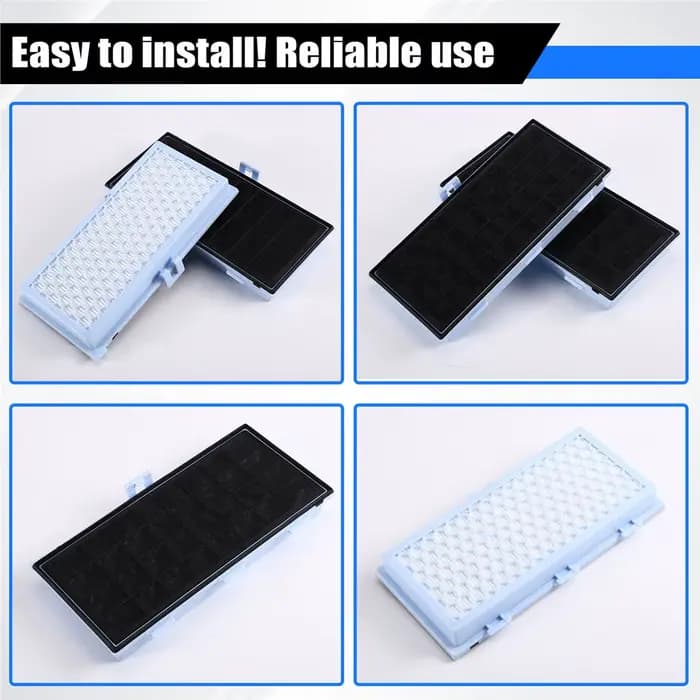 ABXH Lot de 4 filtres HEPA AirClean SF-HA 30 pour modèles d'aspirateurs Miele
