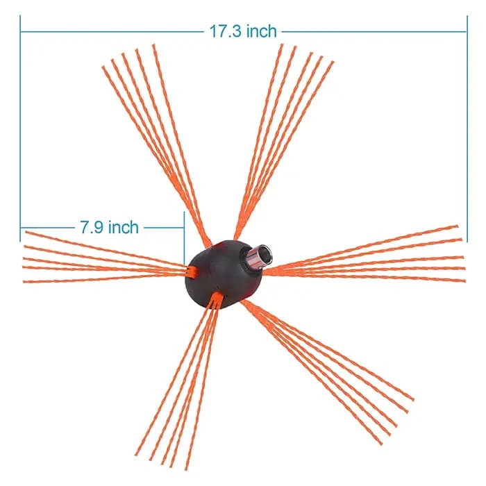 Brosse de balayage de cheminée flexible