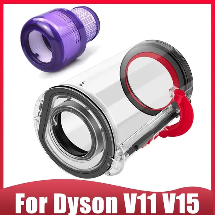 Poubelle de grande taille avec filtre HEPA pour aspirateur Dyson V11 V15 SV14 SV15 SV22