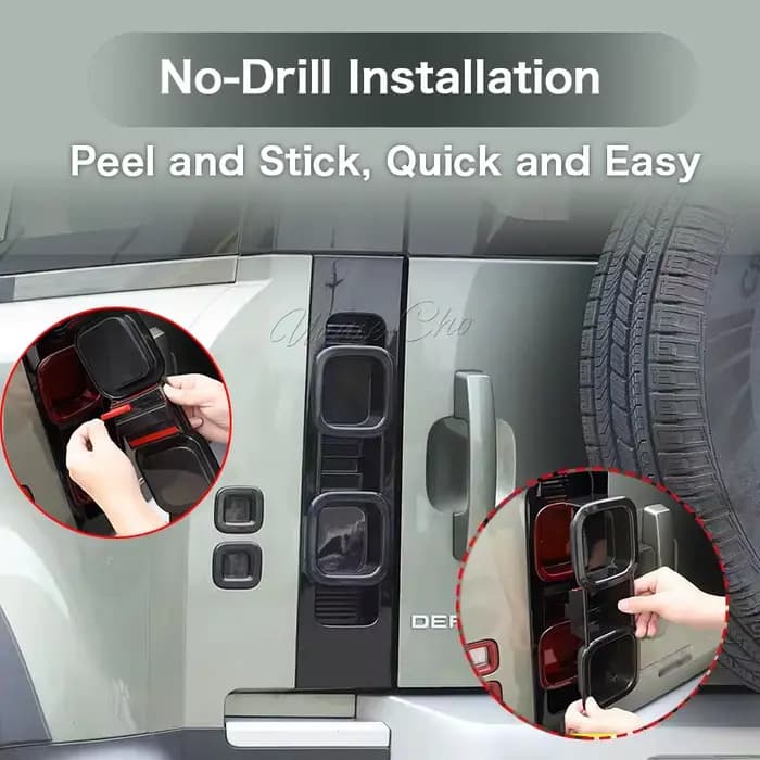 Couvercle de feu arrière pour protection de phare antibrouillard arrière, accessoires de Modification pour Defender 90 110 édition noire L663 2020 – 2025