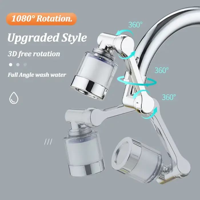 360/1080 ° Filtre à eau pour robinet pivotant