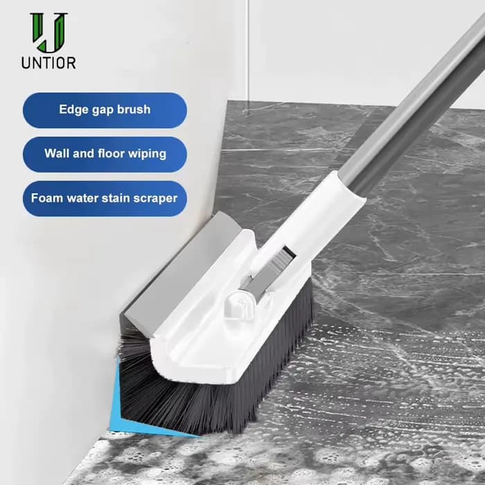 Brosse de nettoyage UNTIOR manche long 180 ° Serpillière rotative avec raclette