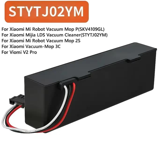 Batterie d'aspirateur 14.8V 3500mAh STYTJ02YM pour Xiaomi Mop Pro P/2S/S12 Yunmi MVVC01 Haier JX37 Wyze WVCR200S.