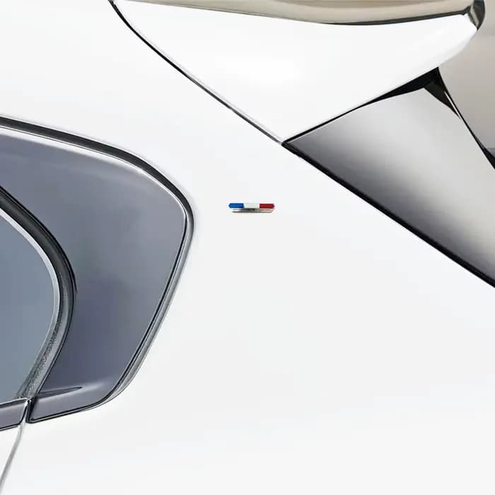 Logo de voiture en alliage d'aluminium, drapeau de France, édition limitée, adapté au coffre de carrosserie, autocollant latéral arrière, accessoires décoratifs