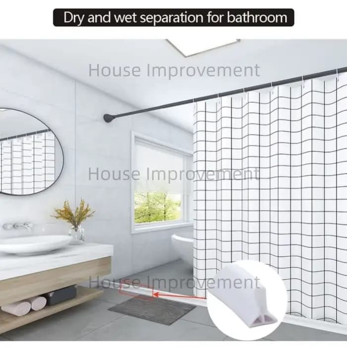 Barrière d'eau de douche pliable