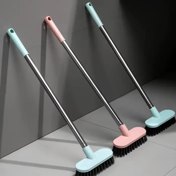 Brosse à récurer le sol avec manche long