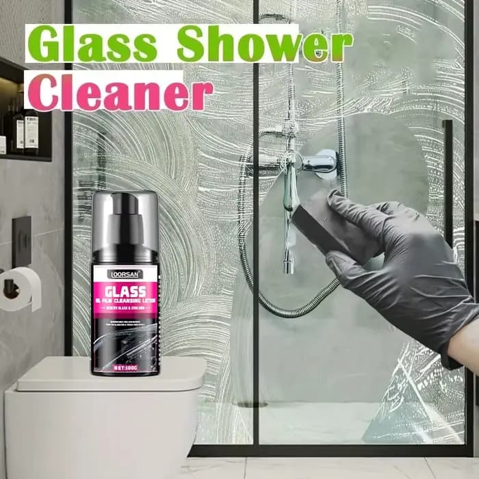 LOORSAN 100ml nettoyant pour verre et douche professionnel dissolvant de calcaire et d'échelle pour salle de bain cuisine voiture cristal clair